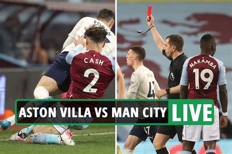 aston villa vs man city live score